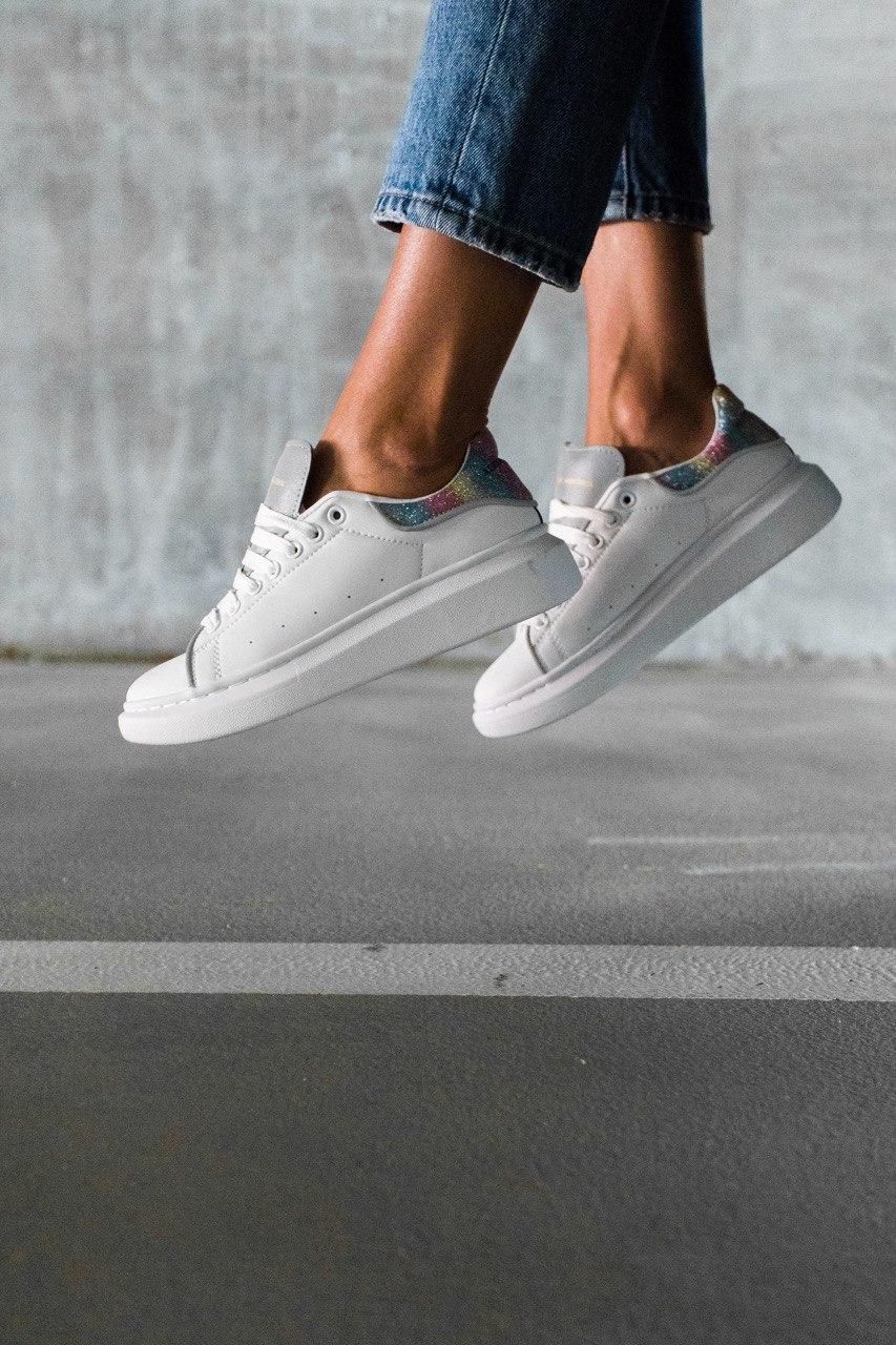 Alexander McQueen Low Static White Reflective
