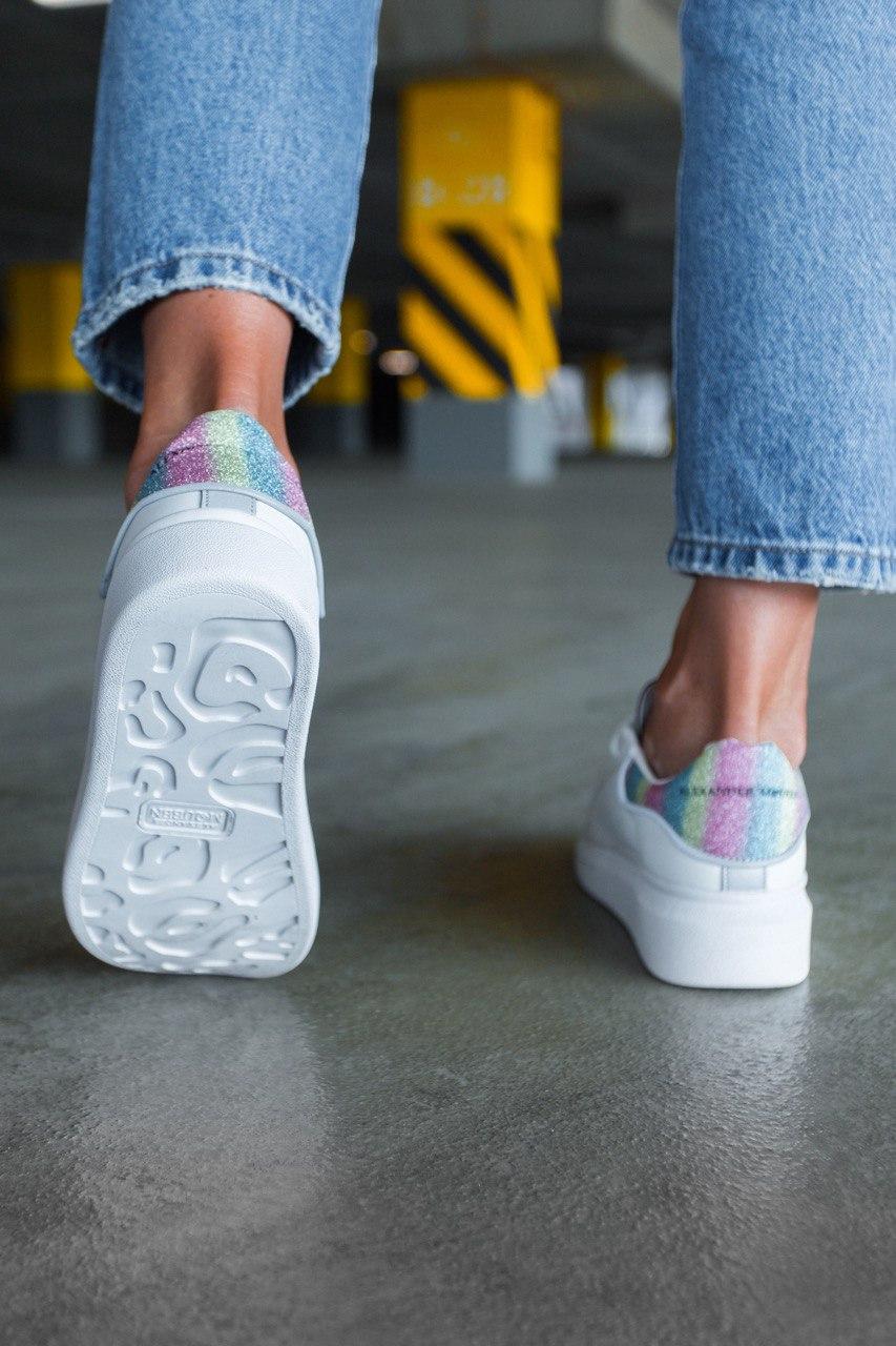 Alexander McQueen Low Static White Reflective