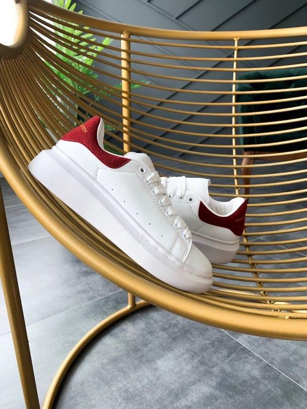 Alexander McQueen Low White Red 3