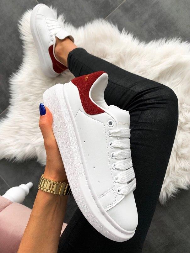 Alexander McQueen Low White Red 3