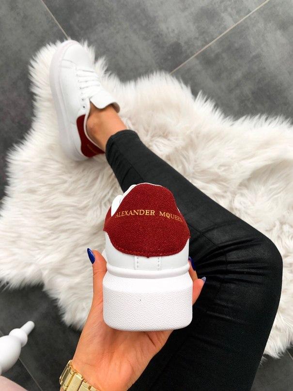 Alexander McQueen Low White Red 3