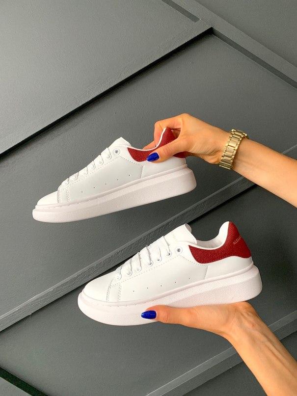 Alexander McQueen Low White Red 3