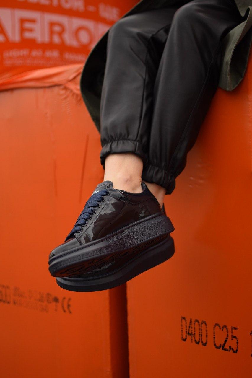 Alexander McQueen Low Patent Blue
