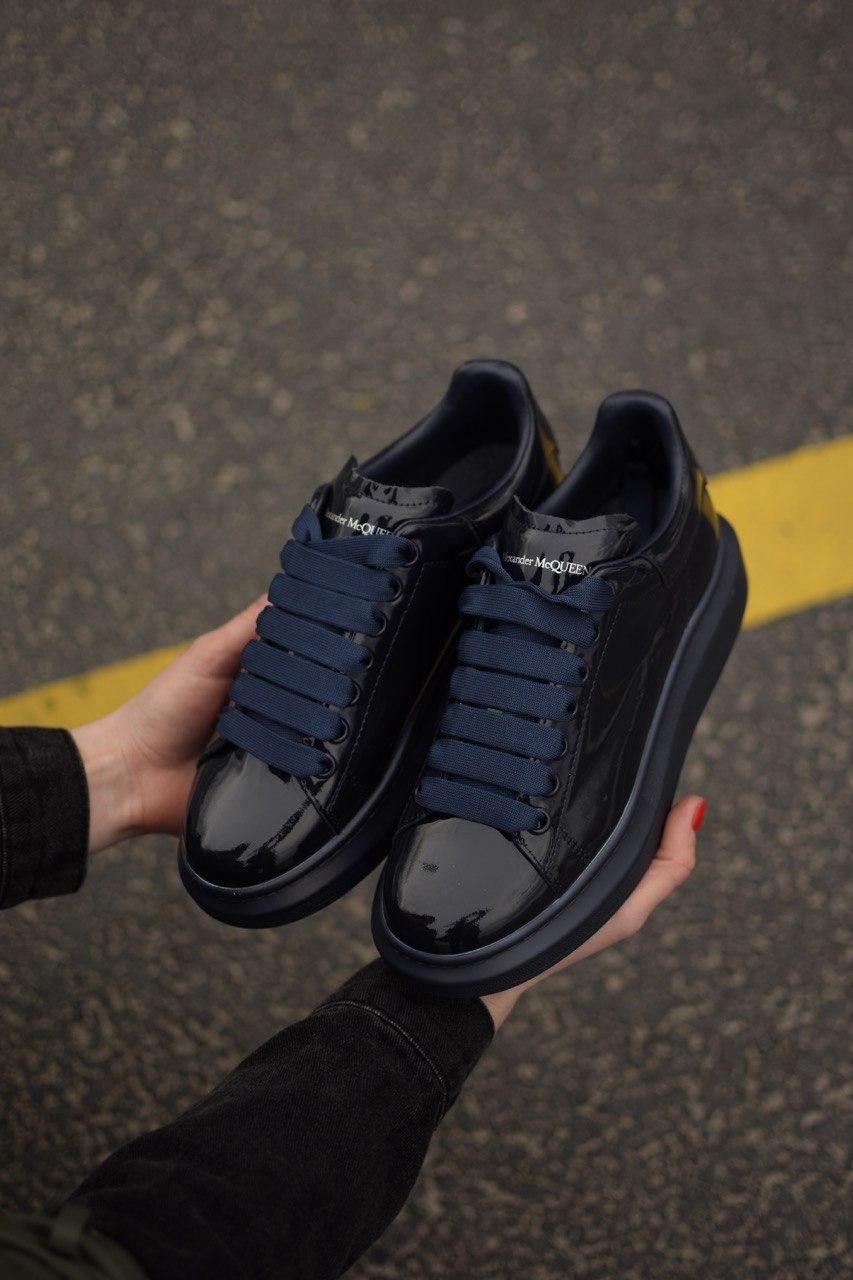 Alexander McQueen Low Patent Blue