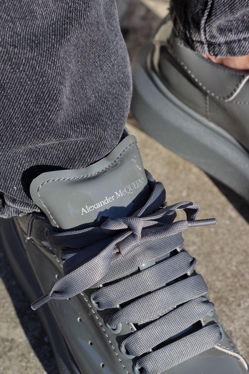 Alexander McQueen Low Grey Patent