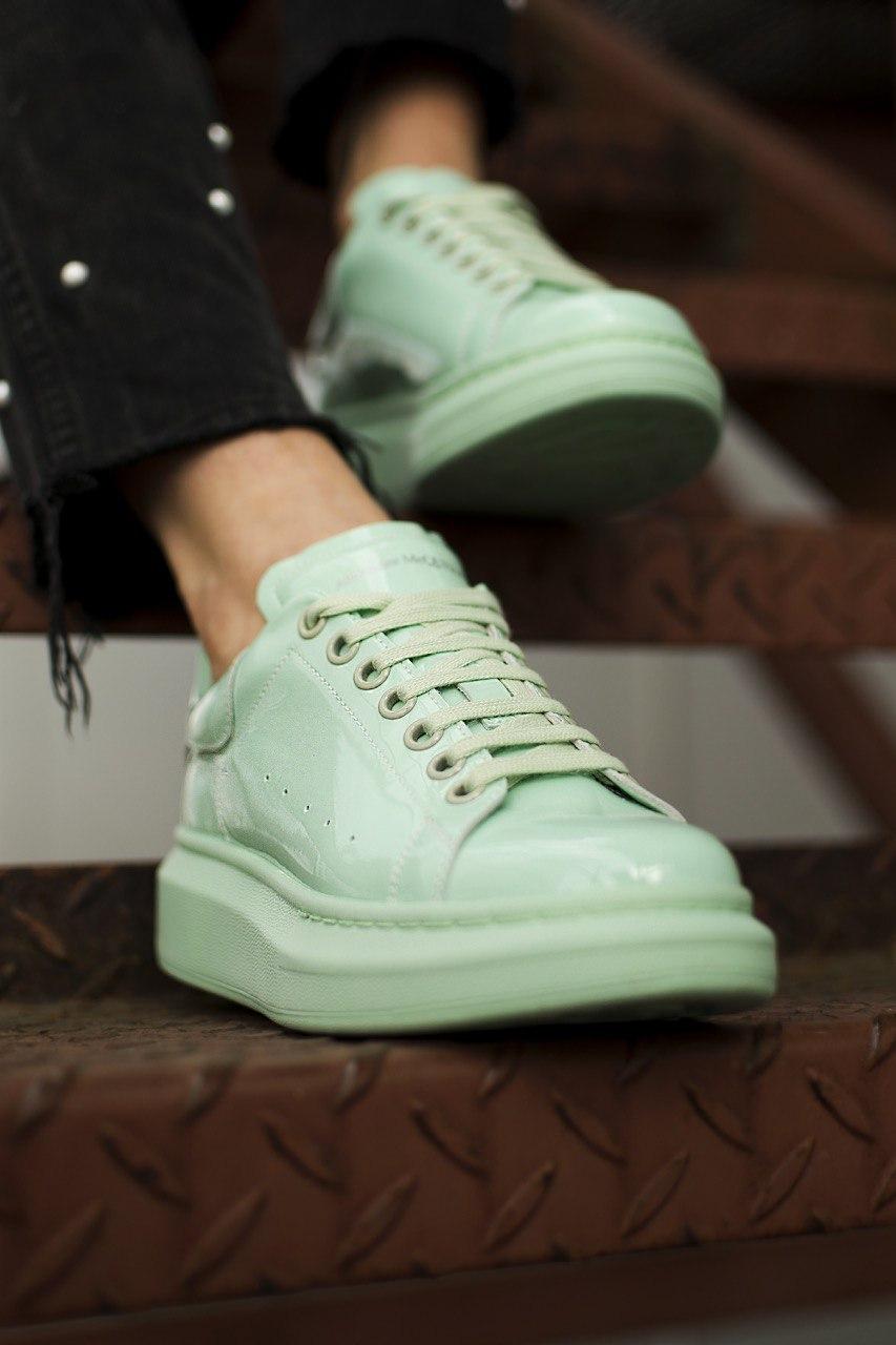 Alexander McQueen Low Patent Mint