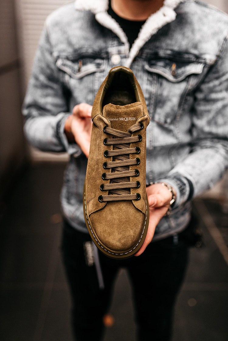 Alexander McQueen Low Larry Khaki