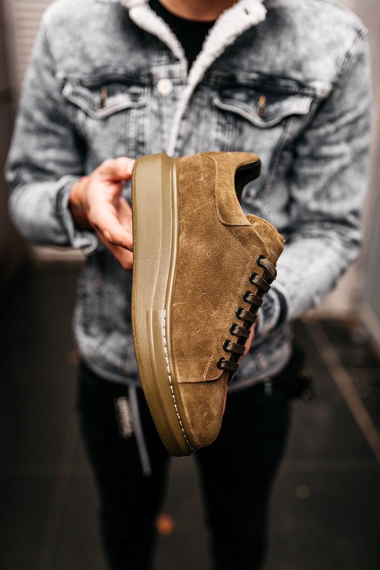 Alexander McQueen Low Larry Khaki