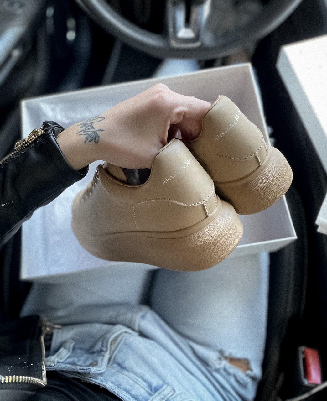 Alexander McQueen Low Matte Beige