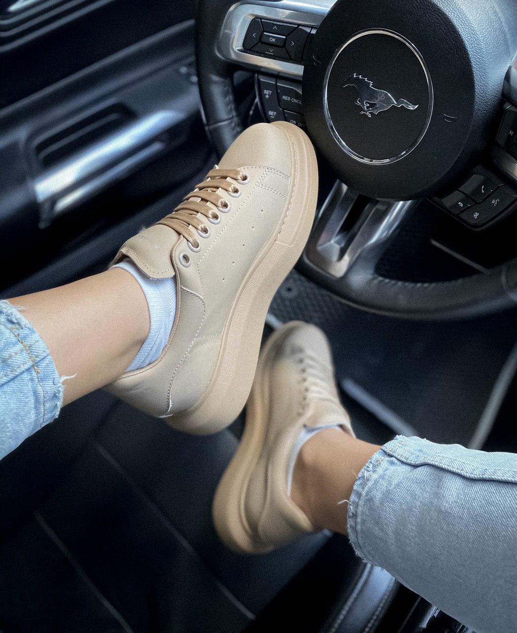 Alexander McQueen Low Matte Beige