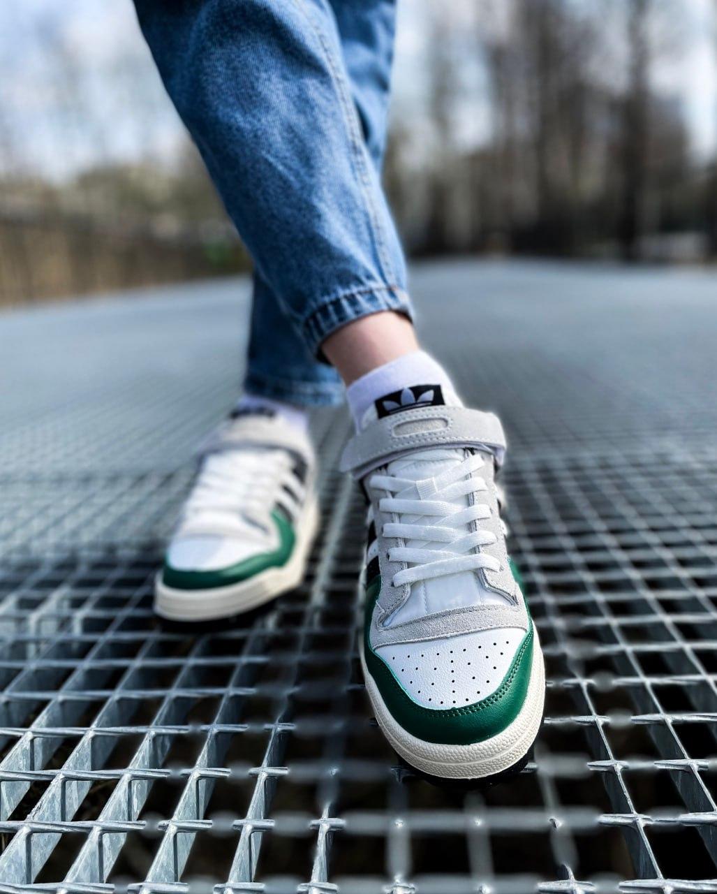 Adidas Forum Low White Green Black