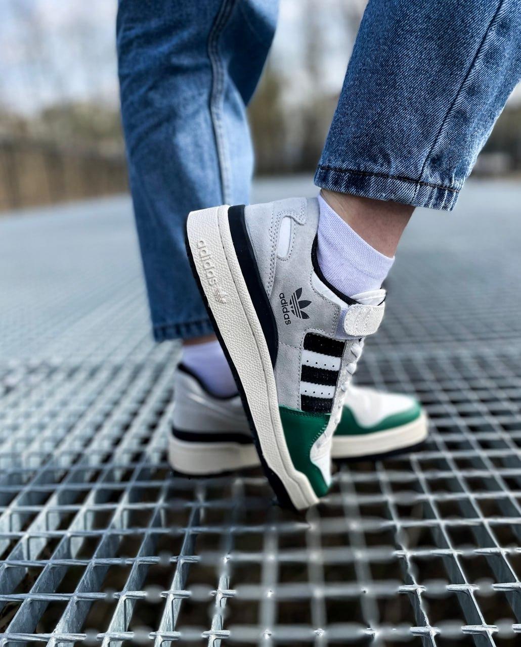 Adidas Forum Low White Green Black