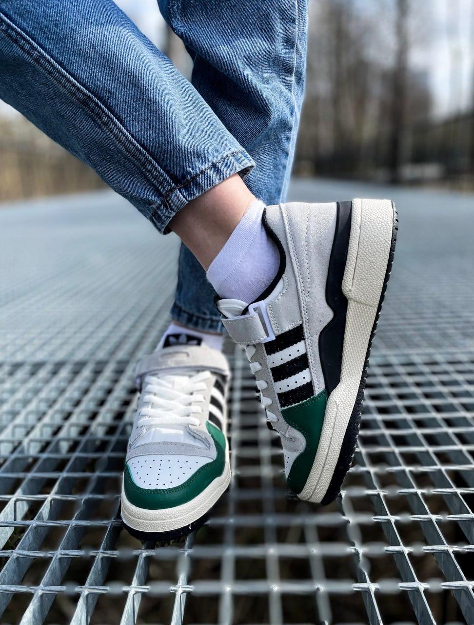 Adidas Forum Low White Green Black
