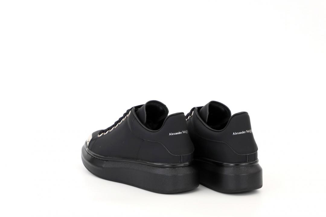 Alexander McQueen Low Black Metal (Нубук)