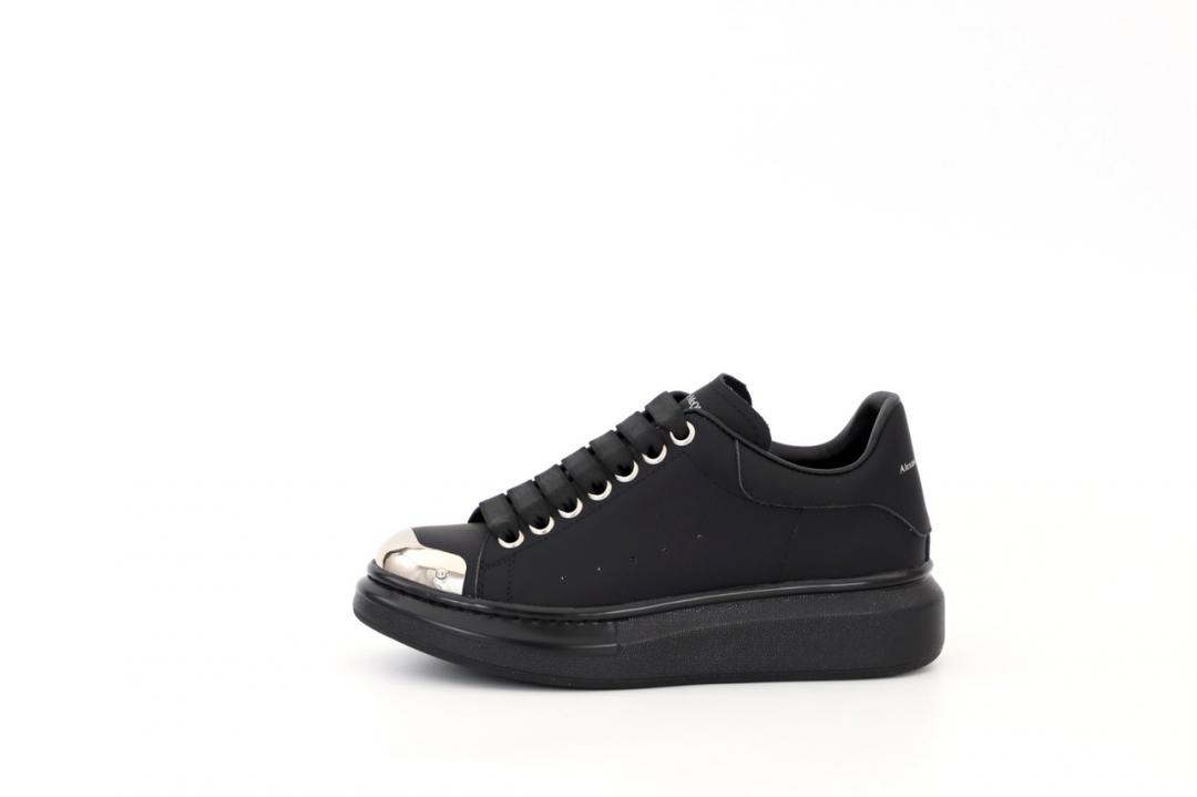 Alexander McQueen Low Black Metal (Нубук)