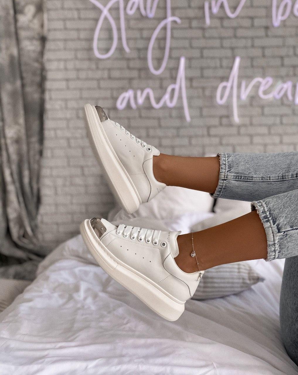 Alexander McQueen Low White Metal