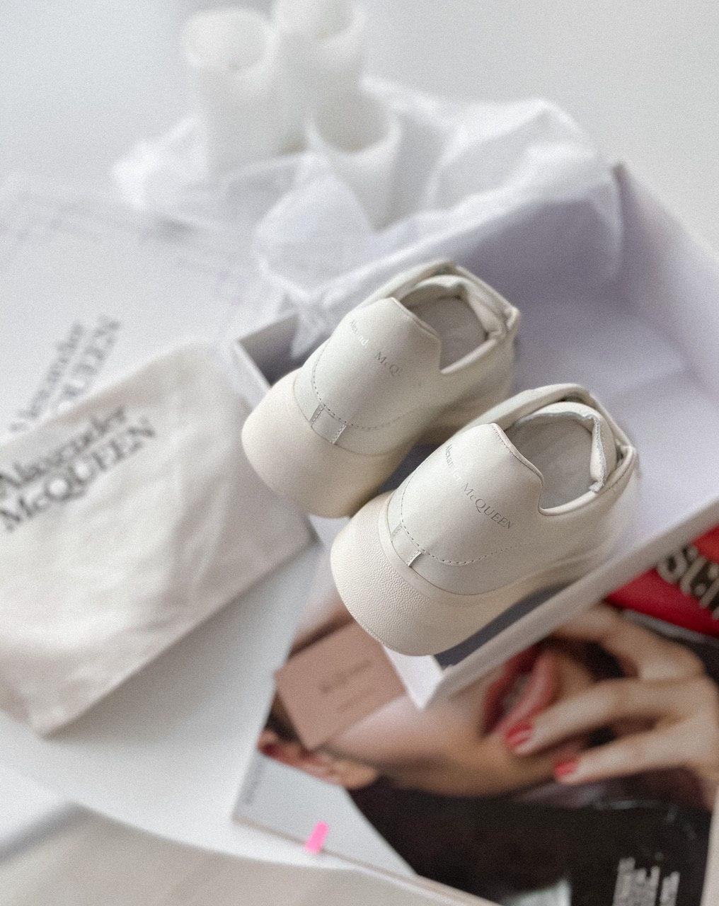 Alexander McQueen Low White Metal