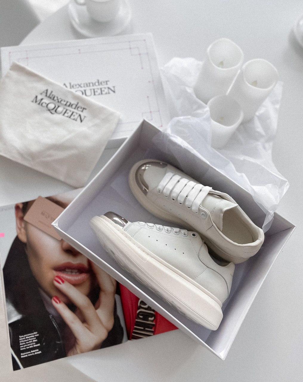 Alexander McQueen Low White Metal