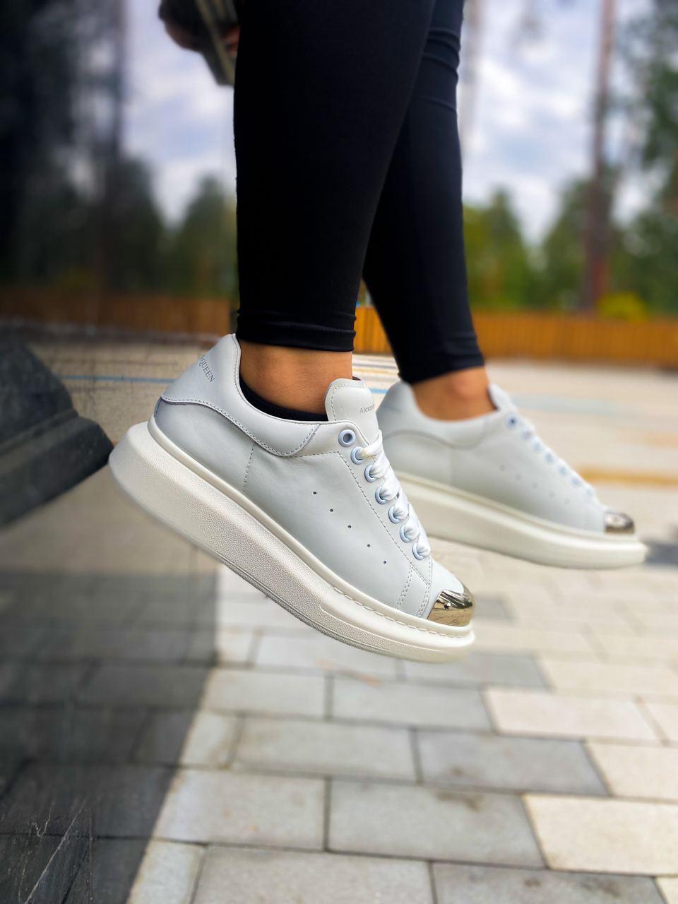 Alexander McQueen Low White Metal