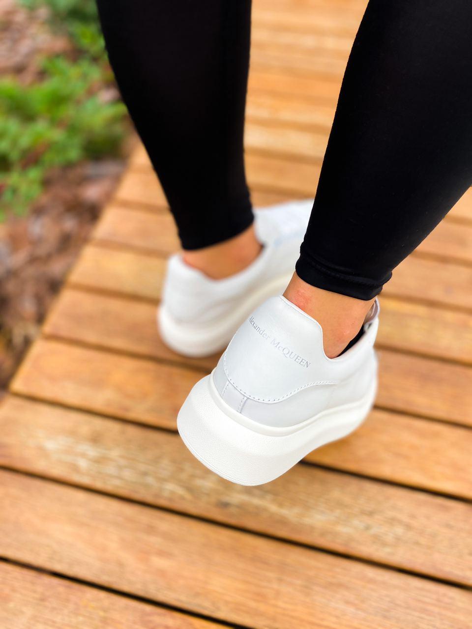 Alexander McQueen Low White Metal
