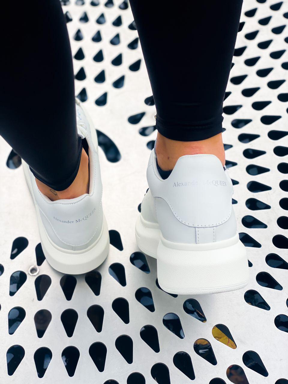 Alexander McQueen Low White Metal