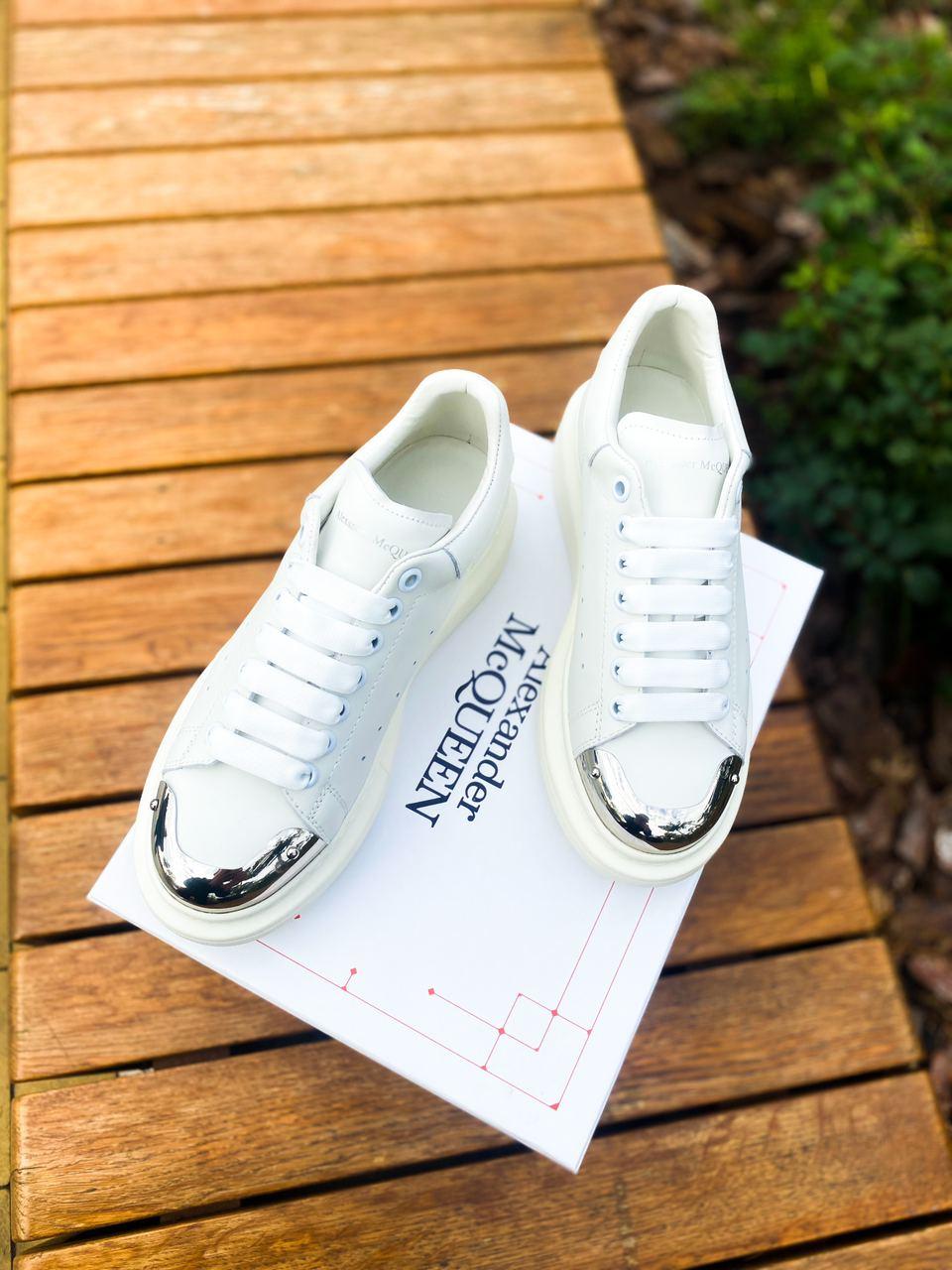 Alexander McQueen Low White Metal