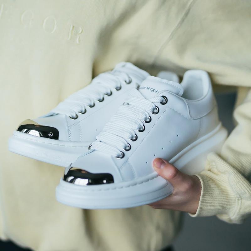 Alexander McQueen Low White Metal 2