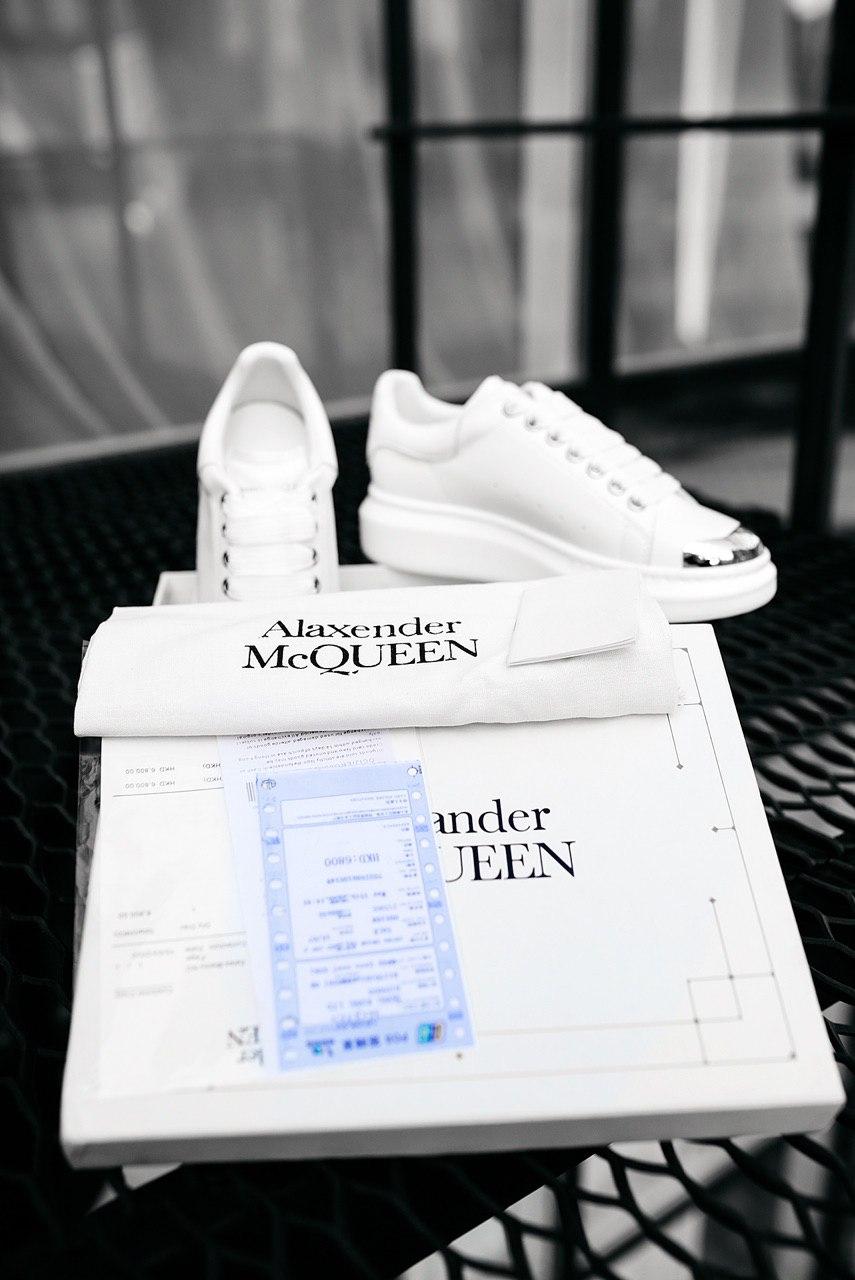 Alexander McQueen Low White Metal 2