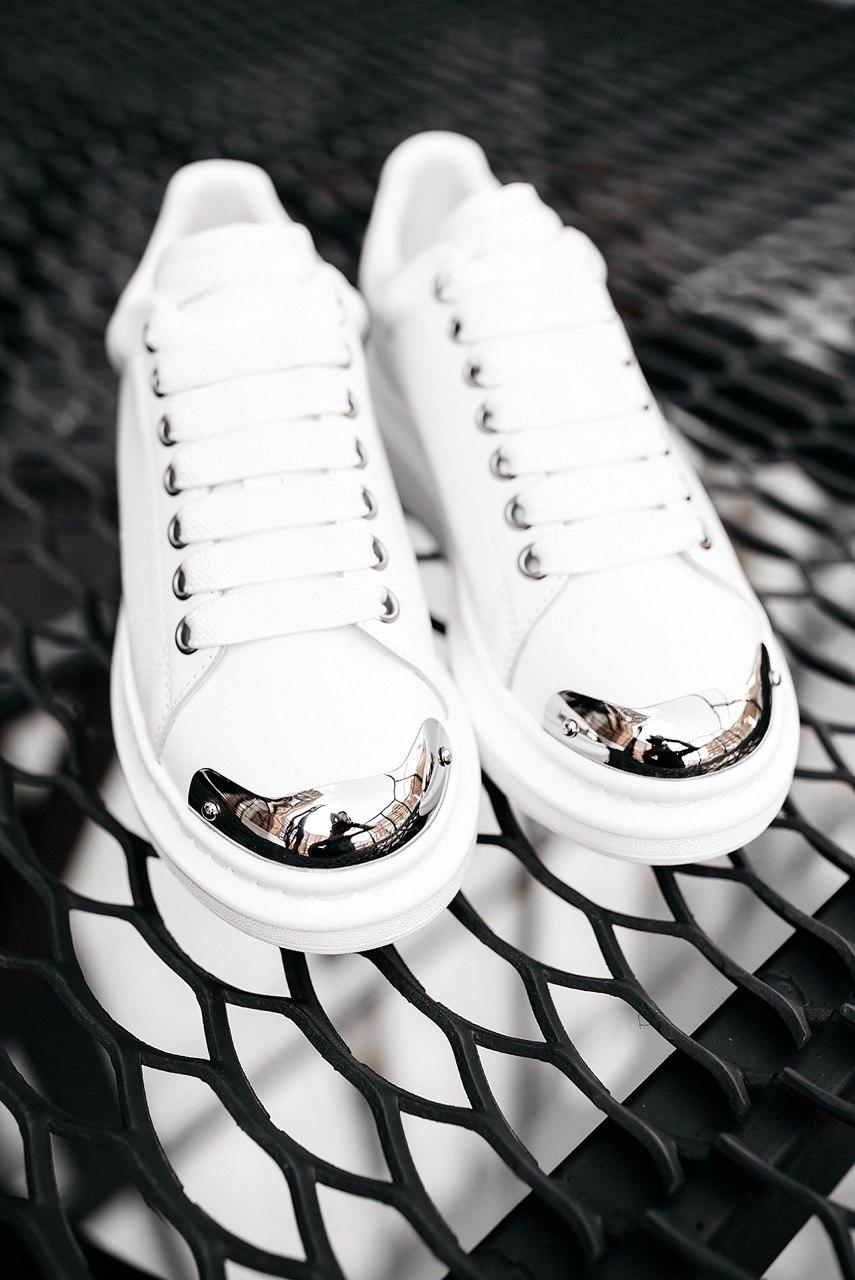 Alexander McQueen Low White Metal 2