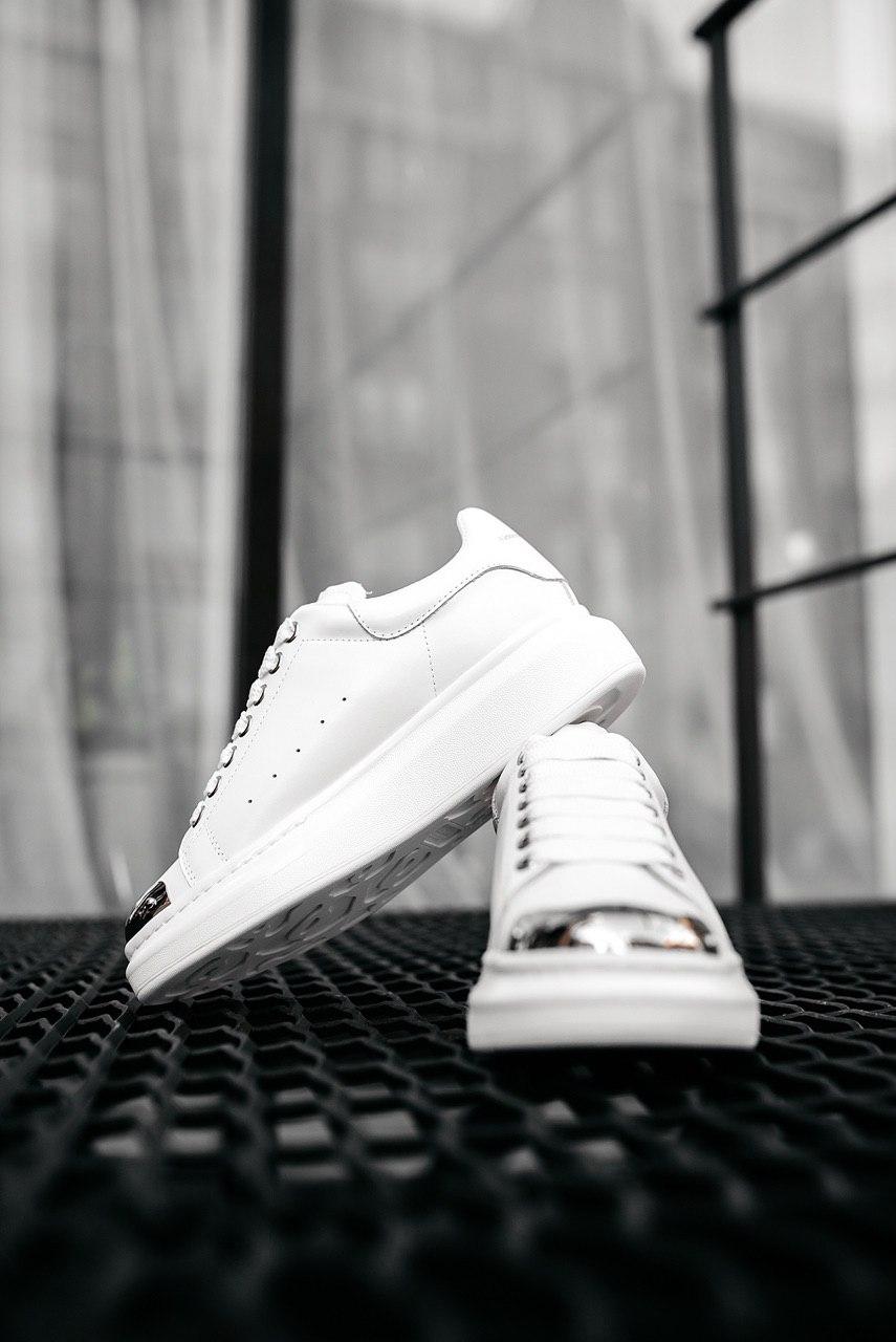 Alexander McQueen Low White Metal 2