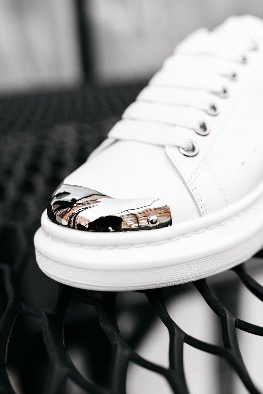 Alexander McQueen Low White Metal 2