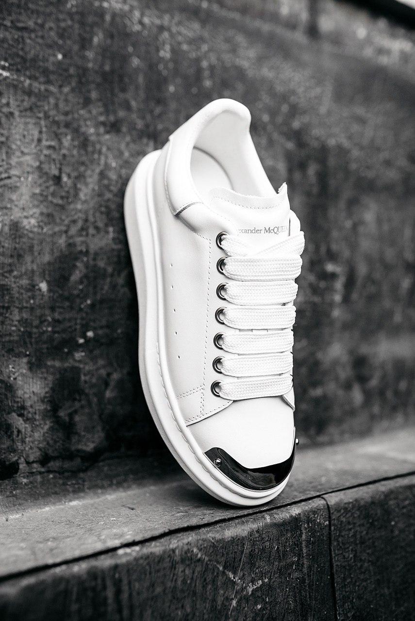Alexander McQueen Low White Metal 2