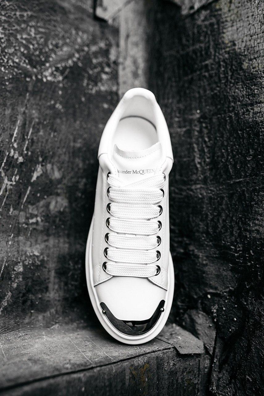 Alexander McQueen Low White Metal 2