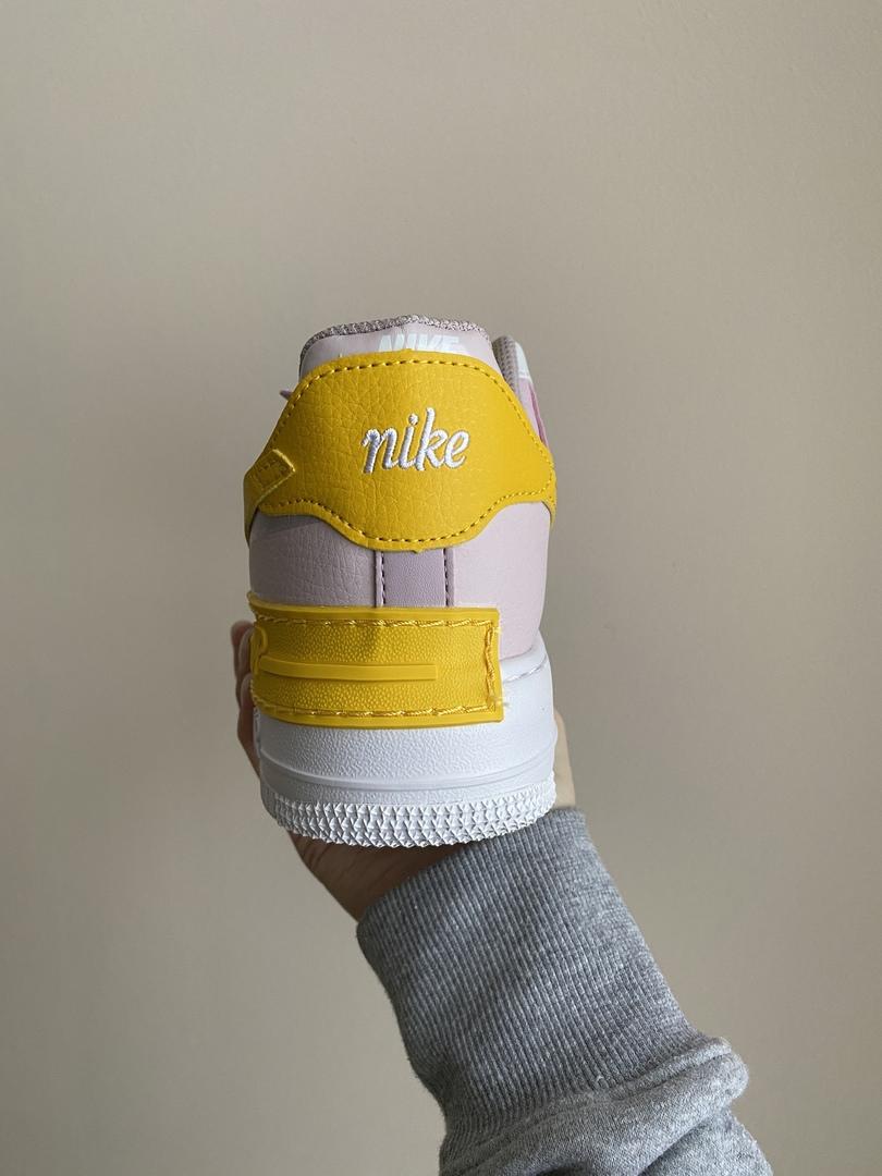 Nike Air Force 1 SHADOW White Yellow Pink