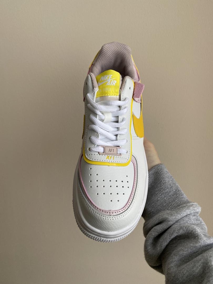 Nike Air Force 1 SHADOW White Yellow Pink