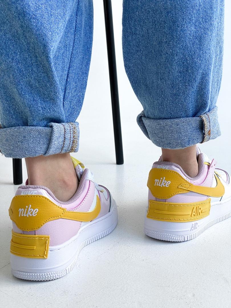 Nike Air Force 1 SHADOW White Yellow Pink