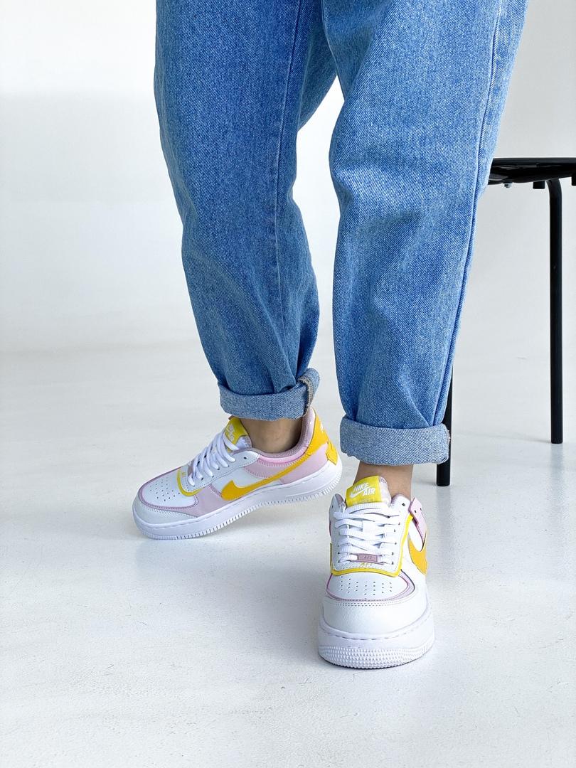 Nike Air Force 1 SHADOW White Yellow Pink