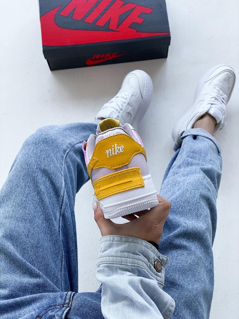 Nike Air Force 1 SHADOW White Yellow Pink