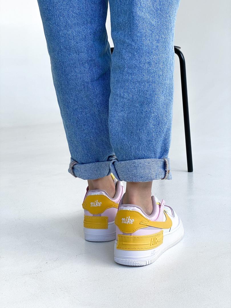 Nike Air Force 1 SHADOW White Yellow Pink
