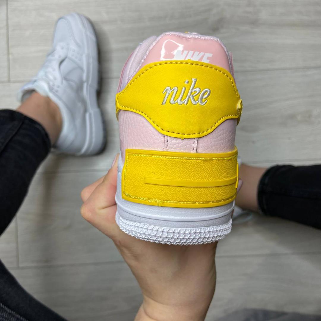 Nike Air Force 1 SHADOW White Yellow Pink