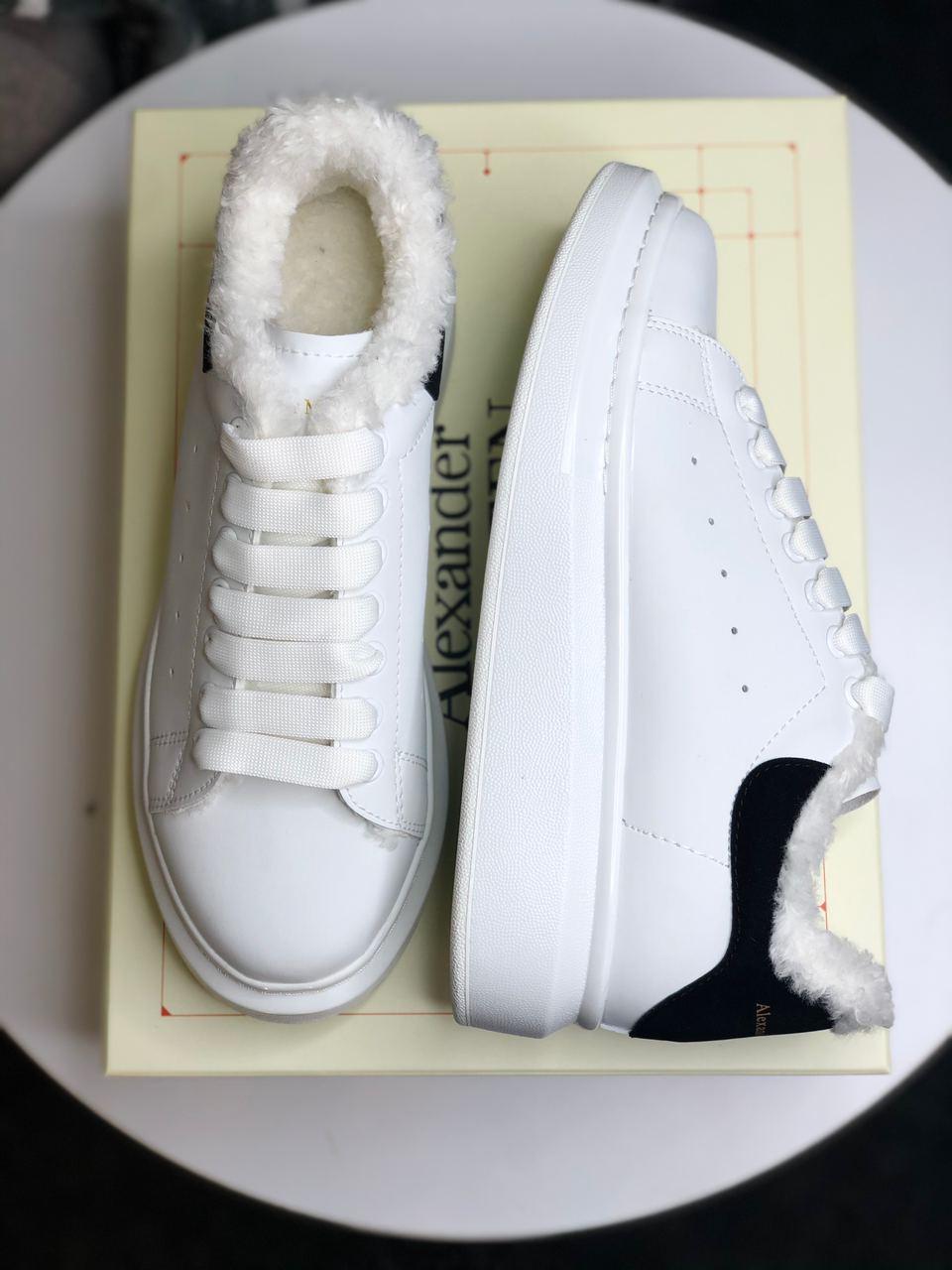 Alexander McQueen White Black FUR