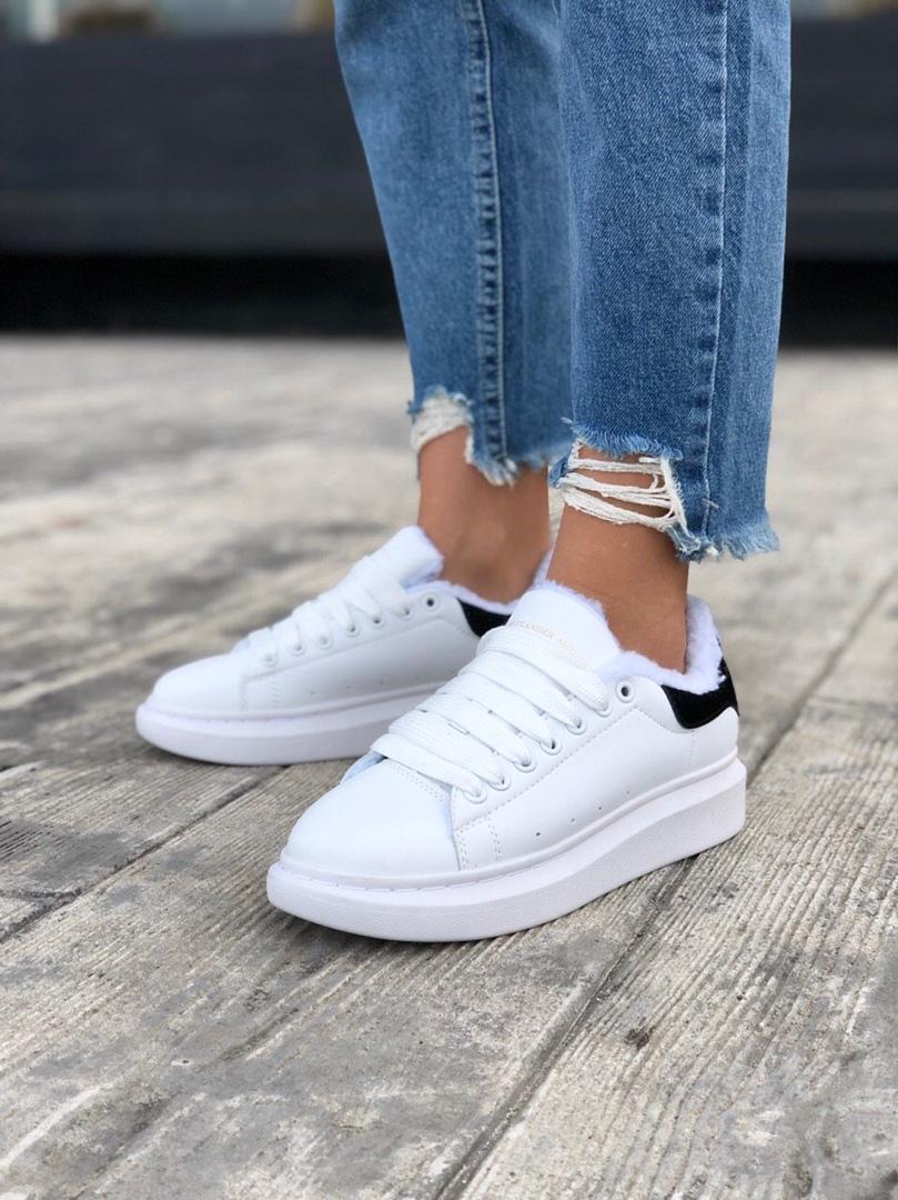 Alexander McQueen White Black FUR 2