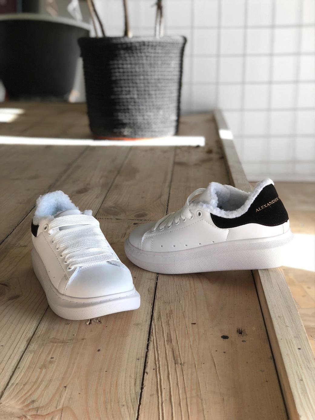Alexander McQueen White Black FUR 2