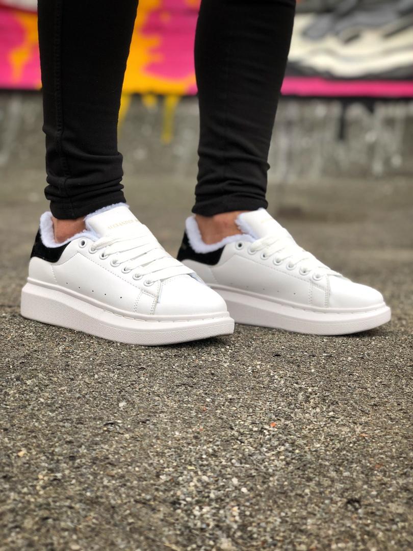 Alexander McQueen White Black FUR 2