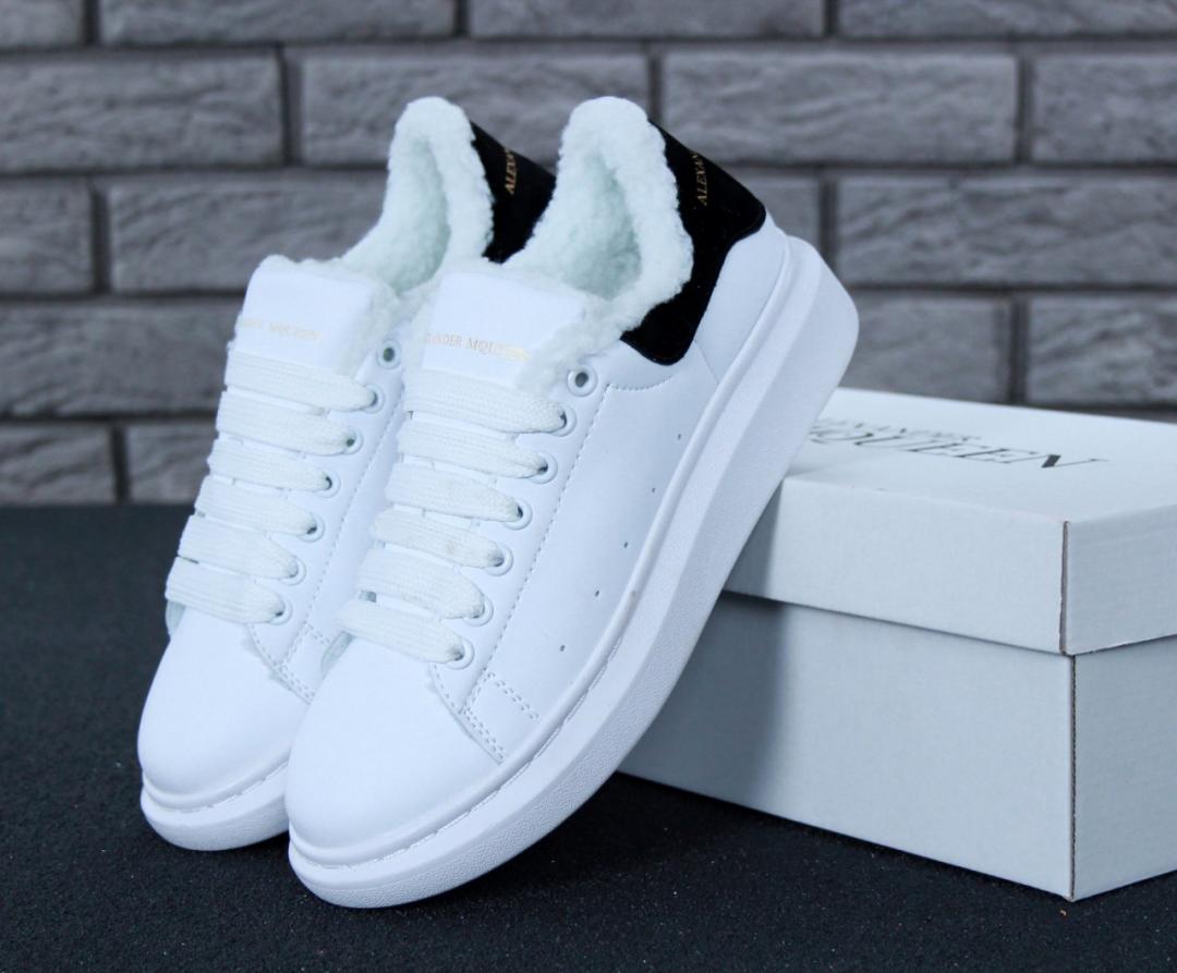 Alexander McQueen White Black FUR 2