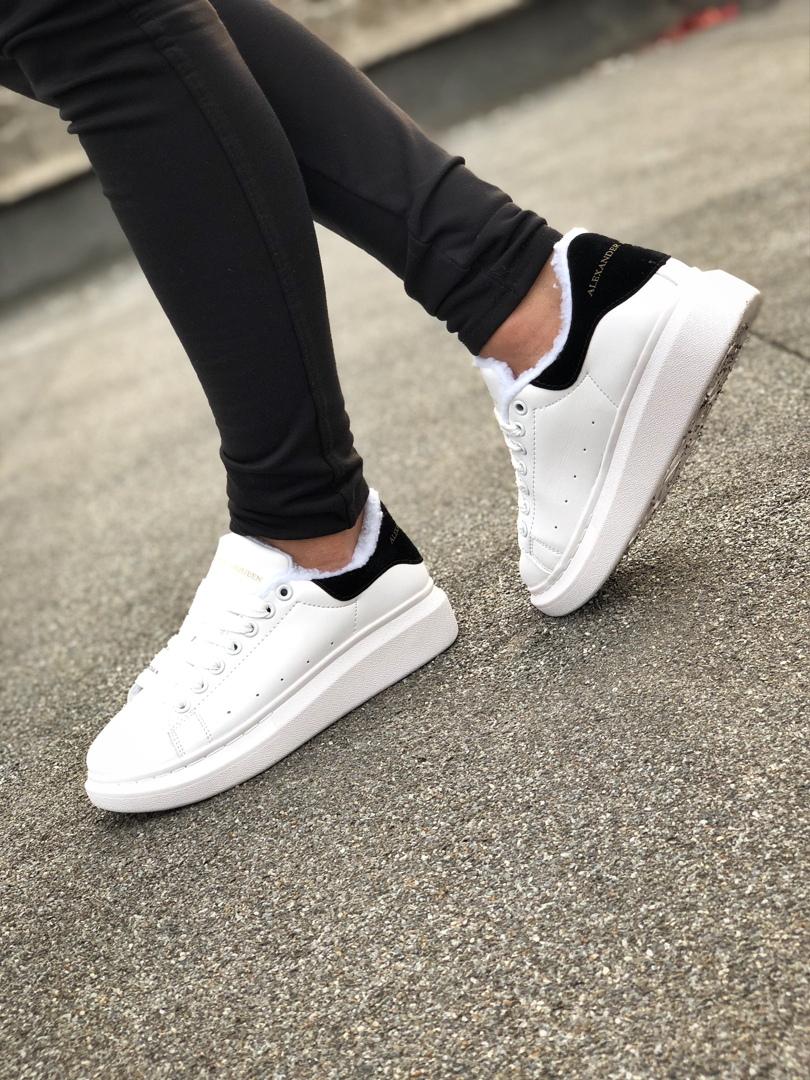Alexander McQueen White Black FUR 2