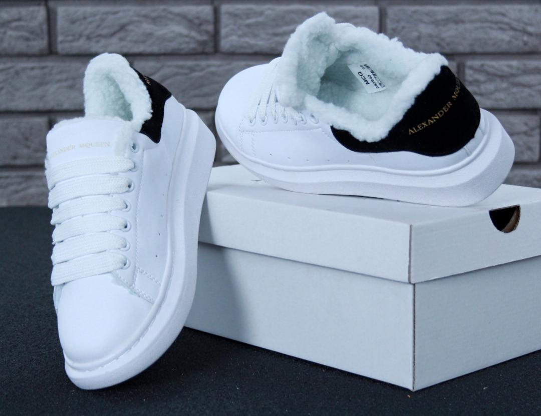 Alexander McQueen White Black FUR 2