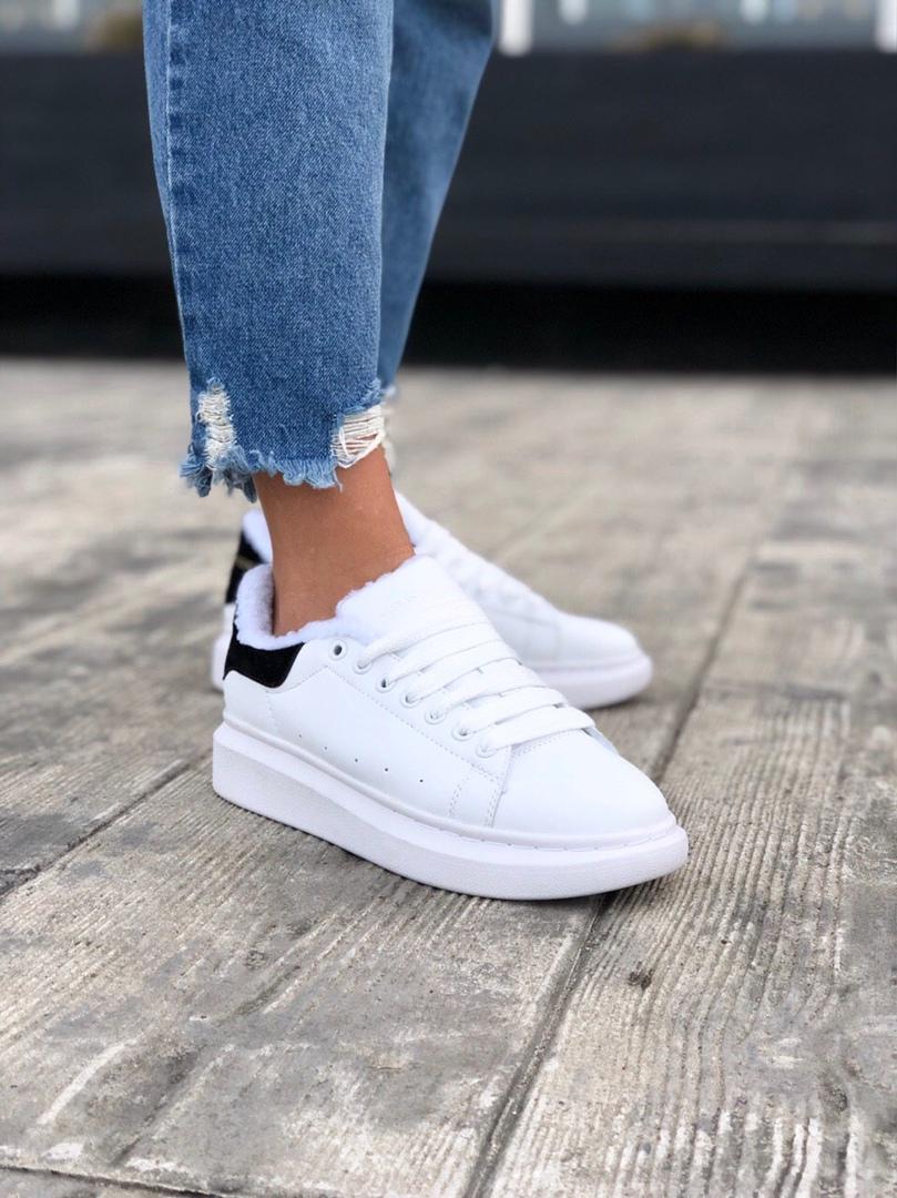 Alexander McQueen White Black FUR 2