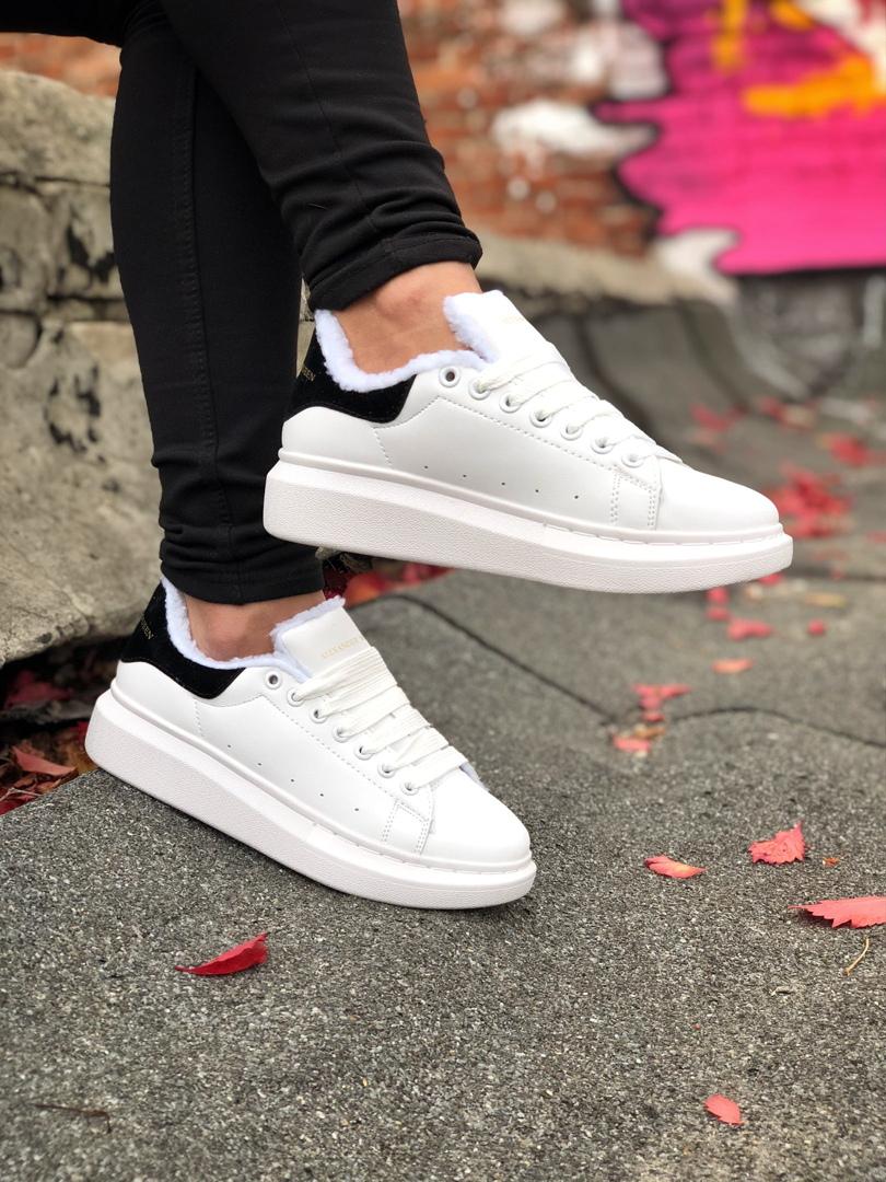 Alexander McQueen White Black FUR 2