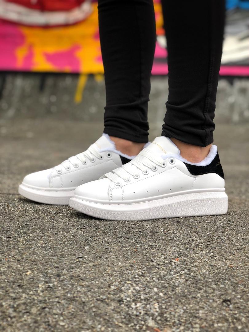 Alexander McQueen White Black FUR 2